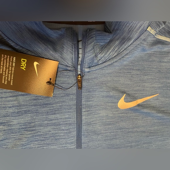 Nike Pacer 1/4 Zip Running Long Sleeve Pullover Blue Men’s Large NWT - Picture 6 of 10